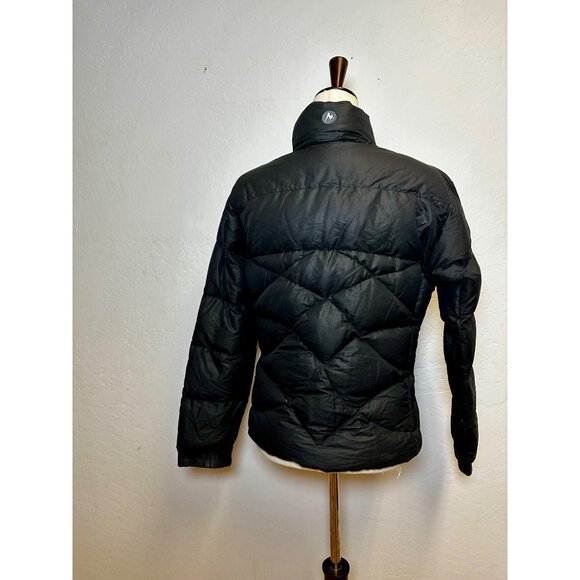 Marmot Black Down Puffer Jacket Women’s XS – 80% Goose Down Warm Winter Coat - Picture 4 of 9